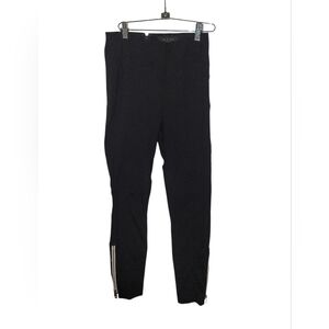rag & bone Black Slacks with Zipper Detail SZ 4